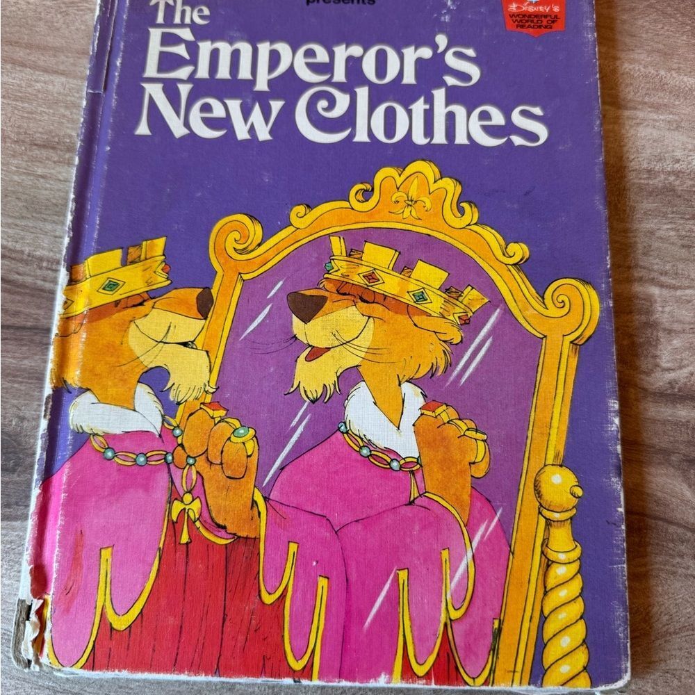 Walt Disney Productions Presents the Emperor's New Clothes Library binding 1975